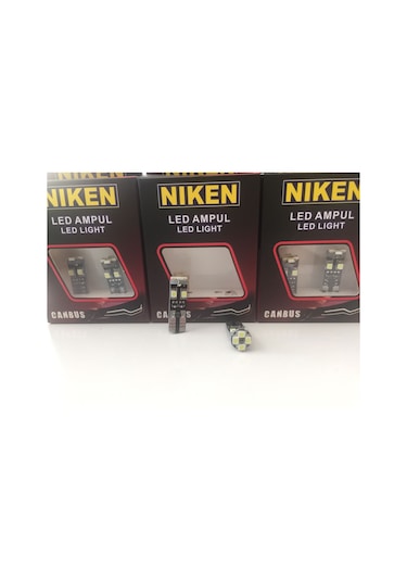 T10 Led-Park Ampul Ledi-Plaka Ampul Ledi Canbus Beyaz 8 Ledli