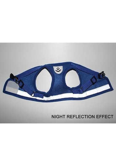 Geeroyoo Reflektif Poliester Köpek Yeleği, 1.2m Tasma İpi, Gümüş Gri, M Boyut, Güvenli Ve Konforlu Pet Aksesuarı Gri