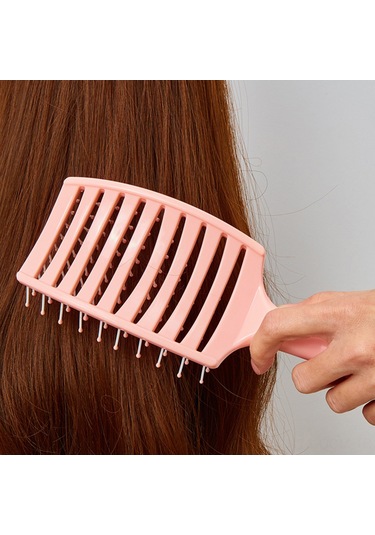 Qingmipy Mavi Renkli Rahat Saç Tarama Ve Saç Derisi Masajı Fırçası, Kaymaz Sap Tasarımı