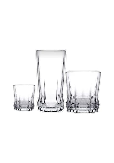 Paşabahçe Gaia 18 Parça Bardak Seti 950082 Şeffaf