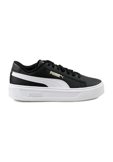 Puma Smash Platform Kadın  Siyah / Beyaz Sneaker