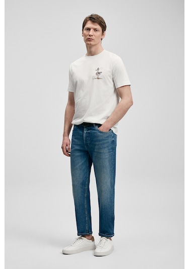 Lufian Fınx Modern Grafik T- Shirt Kırık Beyaz Kırık Beyaz 111020313100510