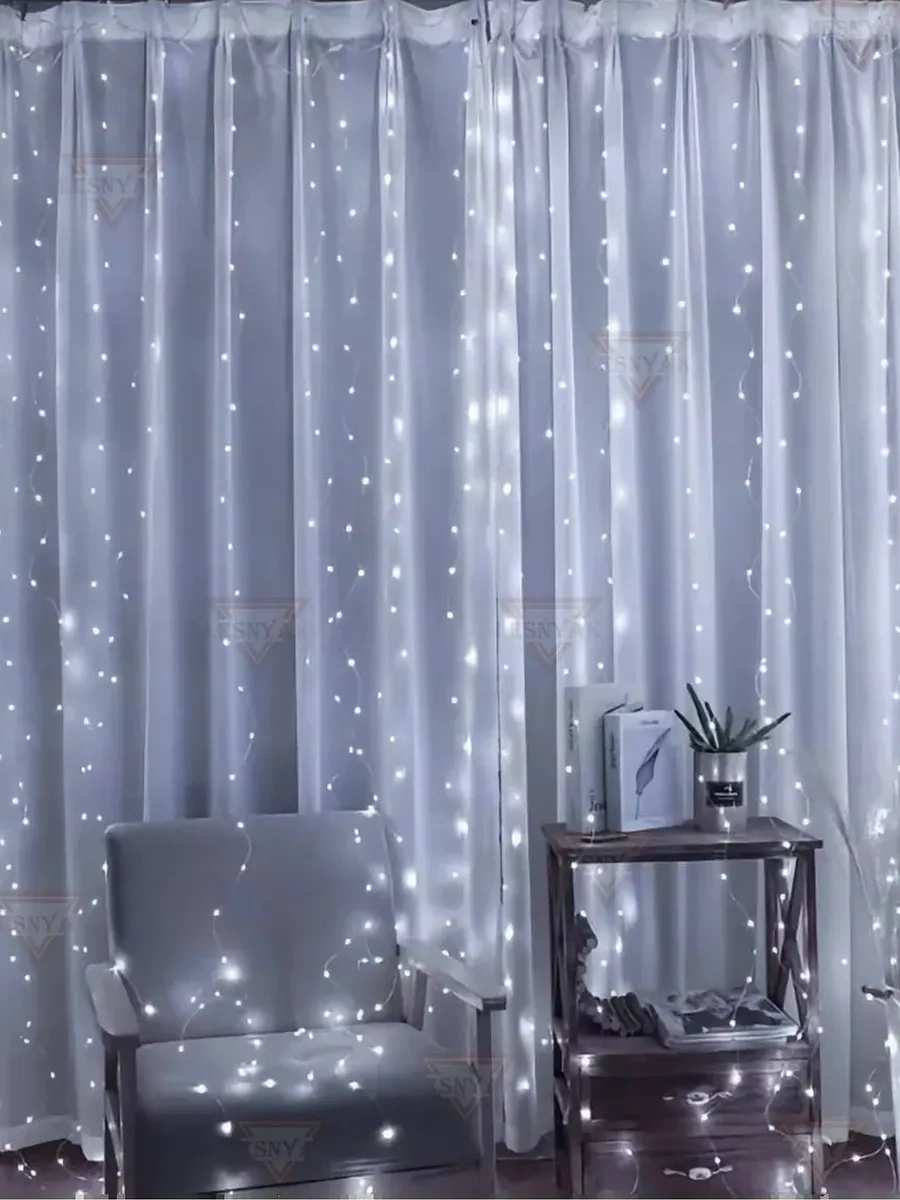 Lesnyak 3x2 Usb Beyaz Soğuk Işık Işıklı Perde 188473434 Beyaz Sıcak