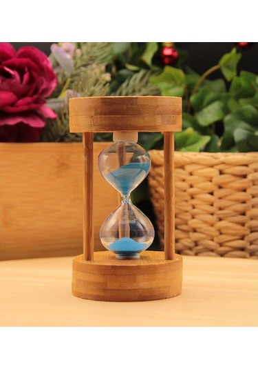 Işıklı Kum Saati - Kum Dağı Akış Tablosu Büyük Boy Renk Değiştiren - Mavi