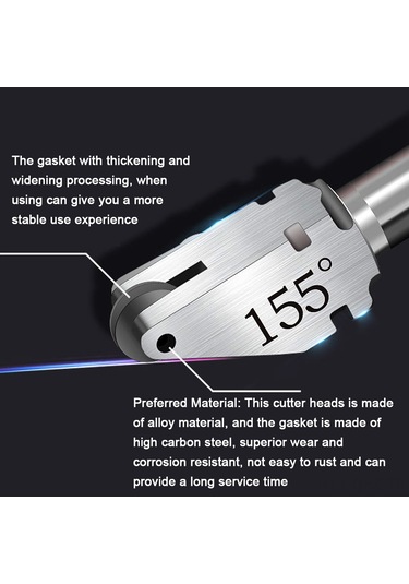 Aubyhe Cam Kesme Makinesi İçin 155 Değiştirilebilir Alüminyum Karbon Çelik Bıçak Ucu - Cam, Seramik Ve Ayna İçin Verimli Erişim Aksesuarı