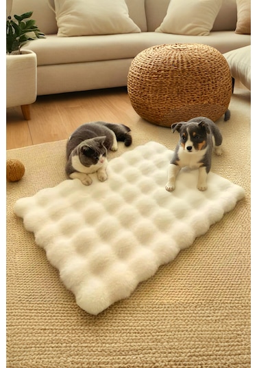 My Evilla Peluş Yumuşak Yıkanabilir Bubble Kedi Köpek Yatağı Minder