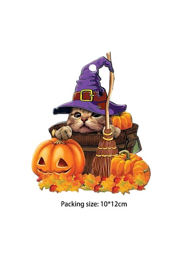 Homyl Cadılar Bayramı Balkabağı Dekor Araba Ev Kolye Stil-e