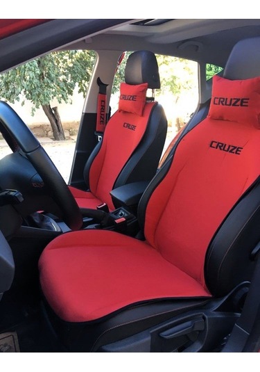 Chevrolet Cruze Nakışlı Ön İkili Oto Koltuk Minderi 2 Adet Boyun