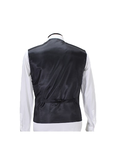 Mentor Regalo Erkek Yelek V Yaka Gri Çizgili 50642