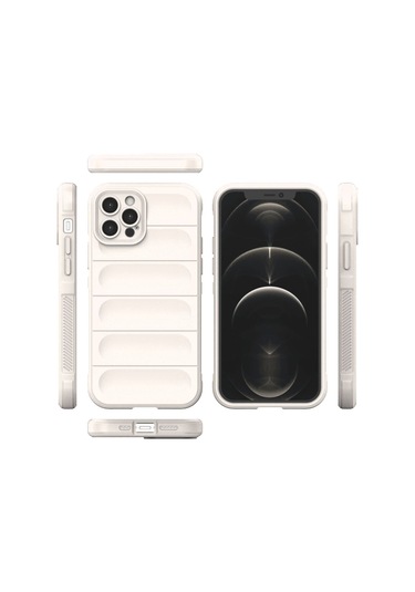 iPhone Uyumlu 12 Pro Max Kılıf Optimum Lens Çerçeveli Silikon Kapak