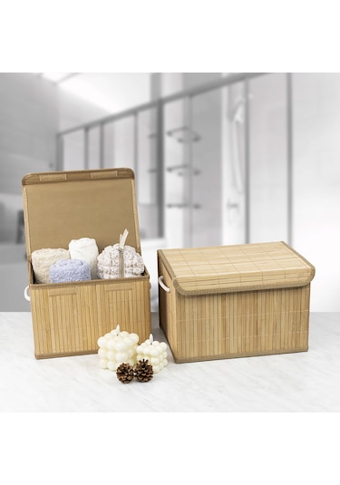Decolove Bambu İkili Saklama Kutusu