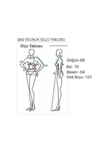 Uzun Kol Gipür Işlemeli Gelinlik Kırık Beyaz