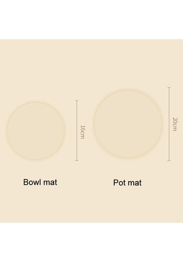 Sones Ev Yuvarlak Isı Yalıtım Matları Mutfak Yüksek Sıcaklığa Dayanıklı Silikon Ped, Renk: Tencere Ped Yeşil Diğer