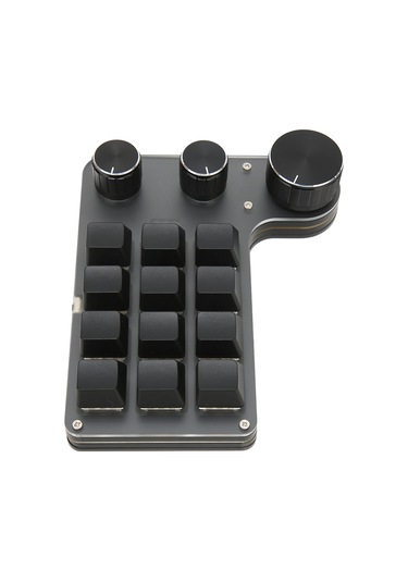 12 Tuşlu 3 Düğmeli Mekanik Klavye Kırmızı Anahtar Su Geçirmez Toz Geçirmez Ses Kontrolü Çok İşlevli Oyun Ofis Klavyesi Usb Kablosu