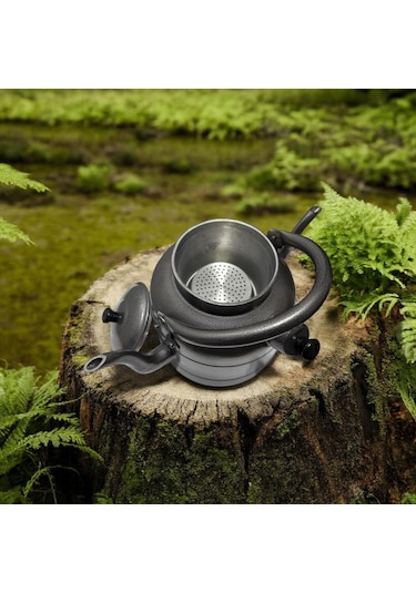 Funasgroup Avcı Çoban Kampçı Çift Taraflı Çaydanlık Süzekli 3 Litre