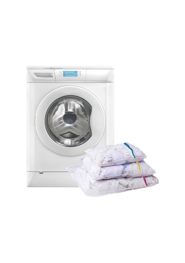 3&amp 39 Lü Çamaşır Yıkama Filesi Set Renkli Fermuarlı Pratik Çamaşır Yıkama Filesi Seti - Mapı-435484 Renkl