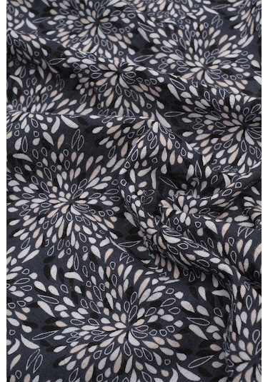Müslin Örtü 120X120 Cm Doğal Pamuk Müslin Ebruli Lacivert - Lacivert