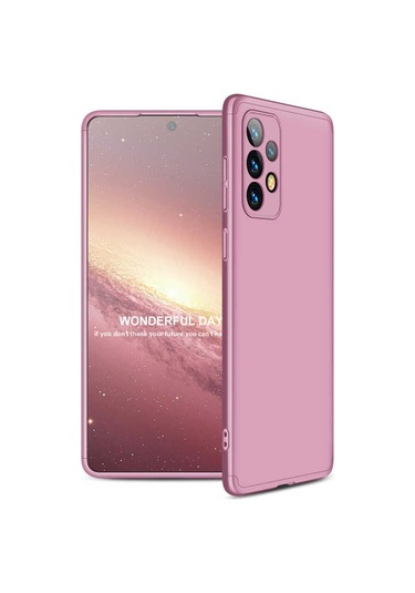 Samsung Uyumlu Galaxy A73 Kılıf Zore Ays Kapak Rose Gold