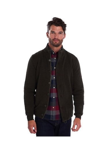 Barbour Patch Zip Through Hırka Gn73 Seaweed Kahverengi