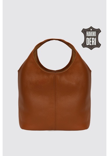 Hakiki Deri Kadın El Çantası Taba Smr9200-2 Taba