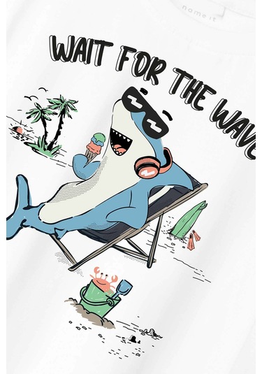 Name It Nmmzekla Nreg Ss Top Beyaz Erkek Çocuk Kısa Kol T-shirt Beyaz