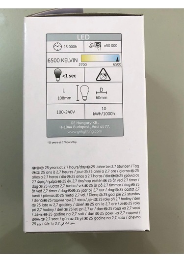 6 Adet General Elc. Led Lamba 10w 60w 850 Lümen 6500k Beyaz 25,00