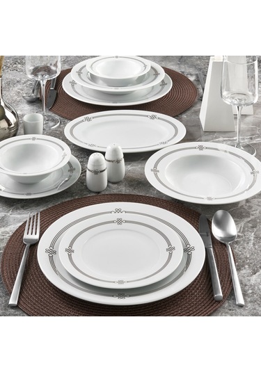 GÜRAL CAMELIA 30 PARÇA 6 KİŞİLİK YEMEK TAKIMI 64111
