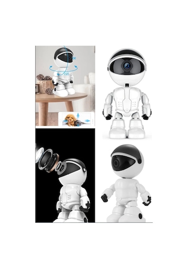 Otomatik Izleme Akıllı Robot Izleme Kamerası Kablosuz Wifi Ev Uza