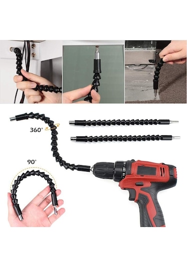 Esnek Matkap Ucu Körüklü Oynarbaşlık Uzatma Şarjlı Vidalama Ucu N11.7032