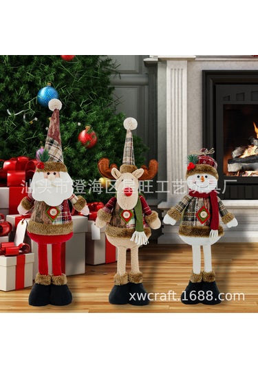 Xindoker Noel Giyotin Koca Baba Kardan Adam Geyik Noel Dekorasyon Malzemeleri Ev Dekorasyonu İçin Klasik Noel Koca Baba