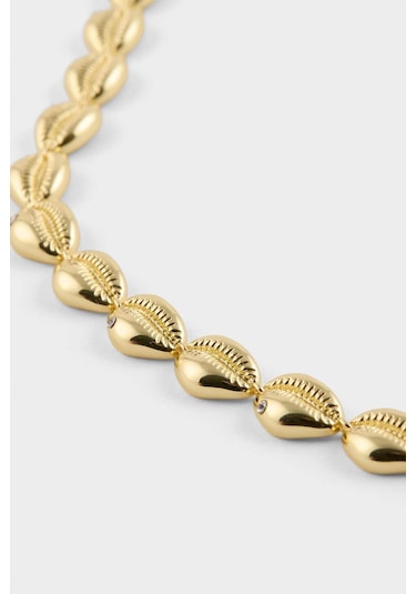 Defacto Reis X DeFacto Deniz Kabuğu Desenli Gold Kolye G2677AXNS
