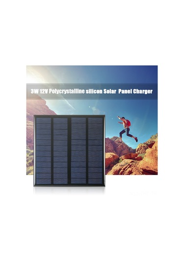 Hangfox 12v 3w Multikristal Silikon Güneş Paneli - Dıy Çevre Enerjisi Kaynağı