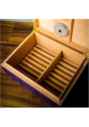 Lubinski Blue Lion Humidor Puro Kutusu Mavi Lake 40s