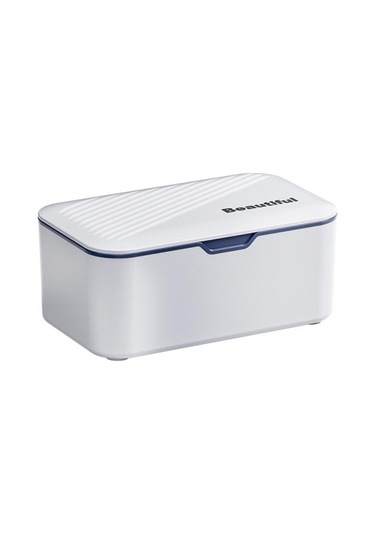 Mavi Kapaklı Islak Ve Kuru Doku Kutusu Doku Kutusu Mutfak Depolama Malzemeleri Yaratıcı Kağıt Dispenseri Islak Mendil Kutusu Toz Geçirmez