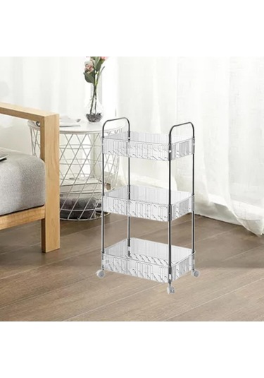 Suntek Mobil Raf 3 Katmanlı Ev Mutfak Organizasyon Arabası