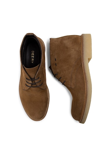 Deery Hakiki Süet Taba Rengi Erkek Bot Taba