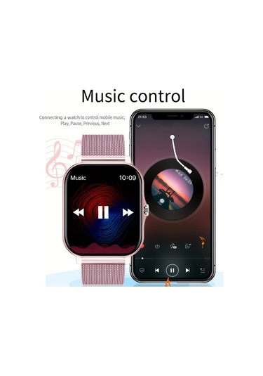 Geeroyoo JZR-GY Nabız Çift Kayışlı Telefon Takipçi Siyah Akıllı Saat (İthalatçı Garantili)