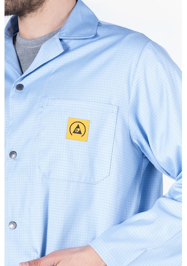 Antistatik Önlük Esd Mavi