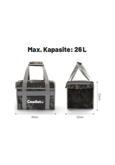 Coolist Cl26C 26 Litre Katlanabilir Termos Bez Çanta /  Buzluk