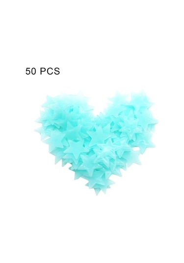 Novahub Mavi Serin Işıltılı Kolay Yapıştırılabilen Dıy Lekesiz Macun 50pcs Mavi Mavi