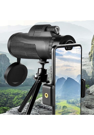 Monoküler Teleskop, 40x60 Monoküler Teleskop, Hd Yüksek Güçlü Monoküler Kapsam, Sis Geçirmez