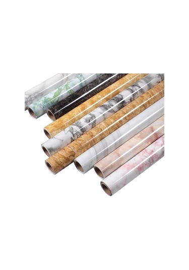 Opulentliving Teltree Mermer Desenli Pvc Duvar Kağıdı, Mobilya, Tezgah, Mutfak Yenileme İçin, 3m