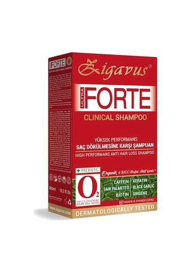 Zigavus Forte Ultra Clinical Yağlı Saçlar için Şampuan 300 ML