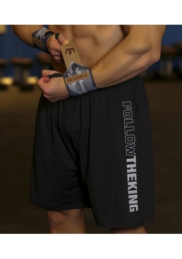 Kingsize Follow The King Stretch Şort Siyah Siyah