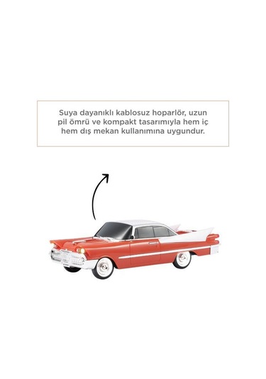 Torima D89 Klasik Araba Tasarımlı Bluetooth Hoparlör Turuncu