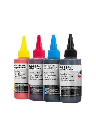 For Lexmark HP Photosmart 5510 Kartuş Dolum Mürekkep Seti 4X100 ML