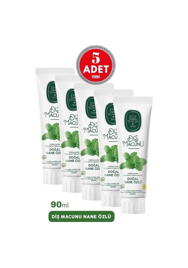 Eyüp Sabri Tuncer Nane Özlü Diş Macunu 5 x 90 ML