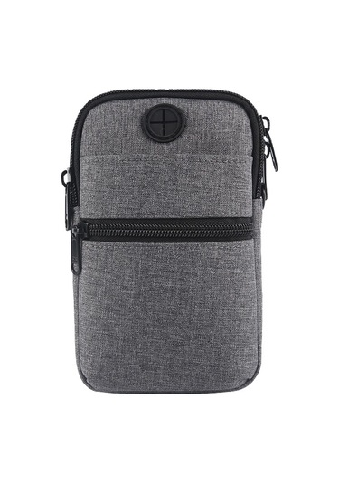 Su Geçirmez Çapraz Telefon Çantası - Küçük Ve Pratik Cep Çantası, Mini Boy Fonksiyonel Aksesuar, Günlük Kullanım İçin Şık Ve Dayanıklı Gri