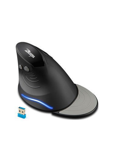 Zelotes F-17 Dikey Fare 2.4ghz Kablosuz Oyun Faresi 6 Tuşlu Ergonomik Optik Fare, Pc Dizüstü Bilgisayar İçin 3 Ayarlanabilir Dpı İle Diğer