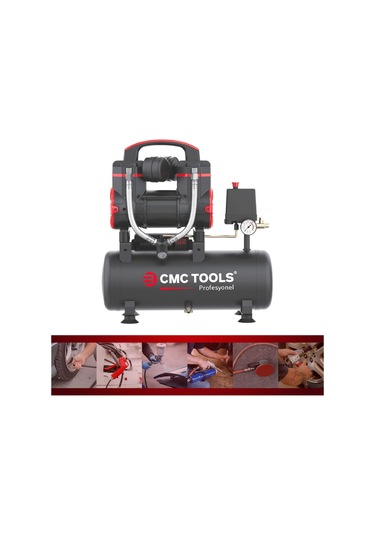 Cmc Cmc-0910 8 Litre Sessiz Yağsız Hava Kompresörü 1.2 Hp